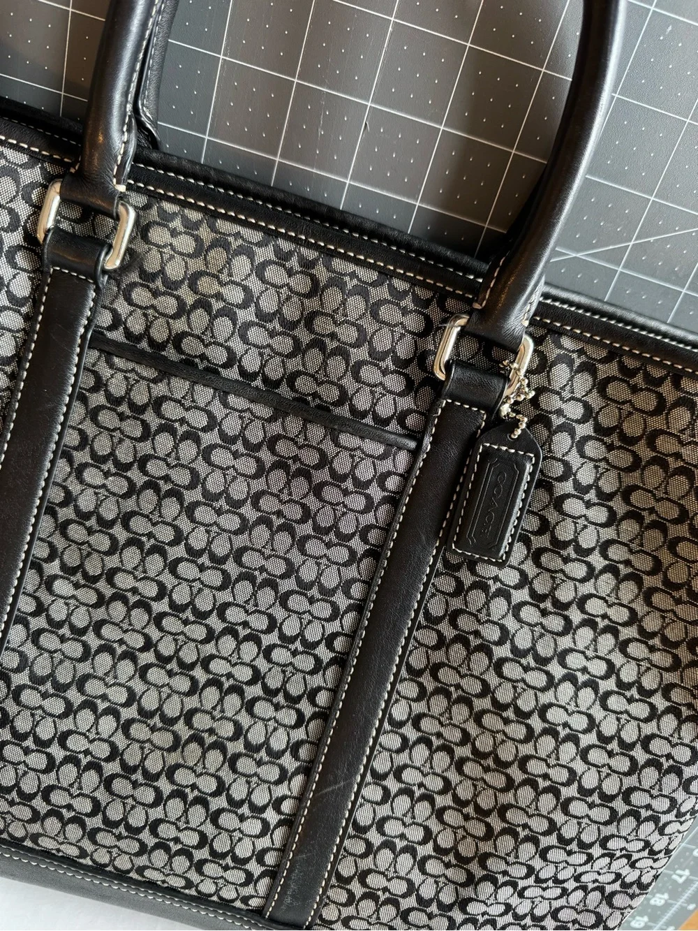 Coach tote signature